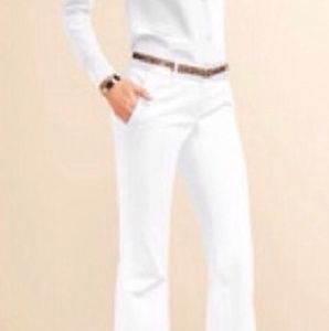 Body By Victoria Marisa Fit White Wide Leg Pants Sz 8 Short